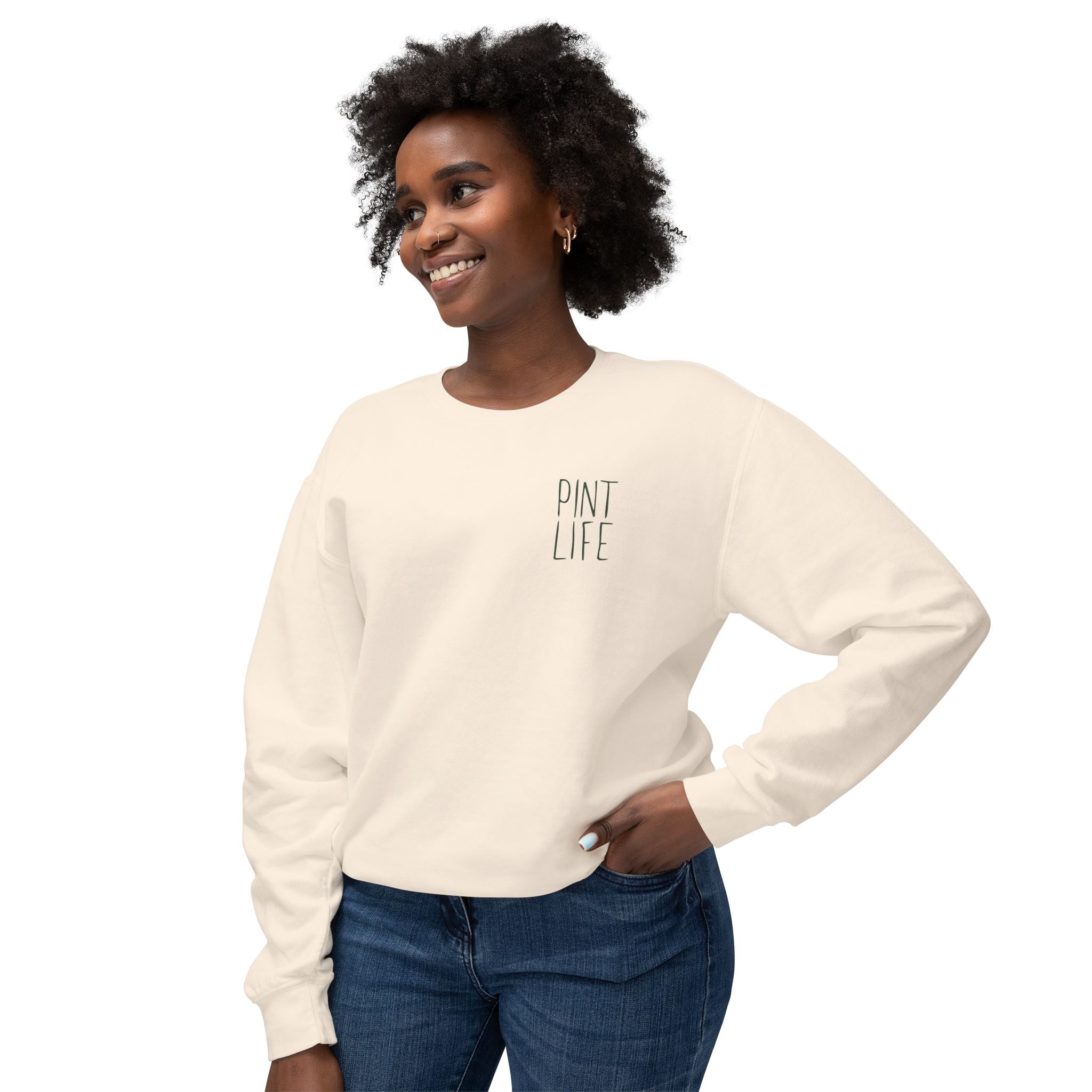 Pint Life Retro Surf Sun Crewneck Sweatshirt
