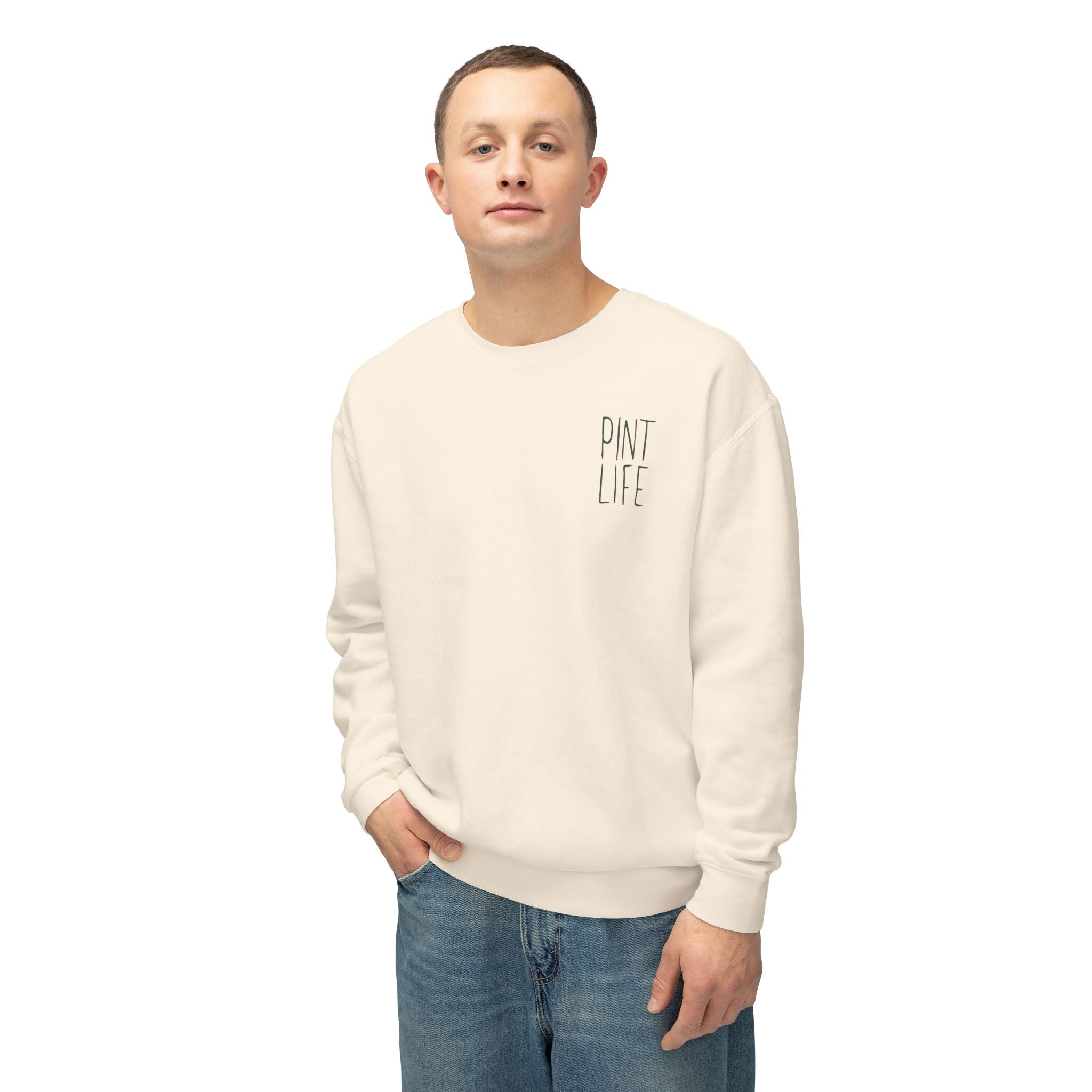 Pint Life Retro Surf Sun Crewneck Sweatshirt