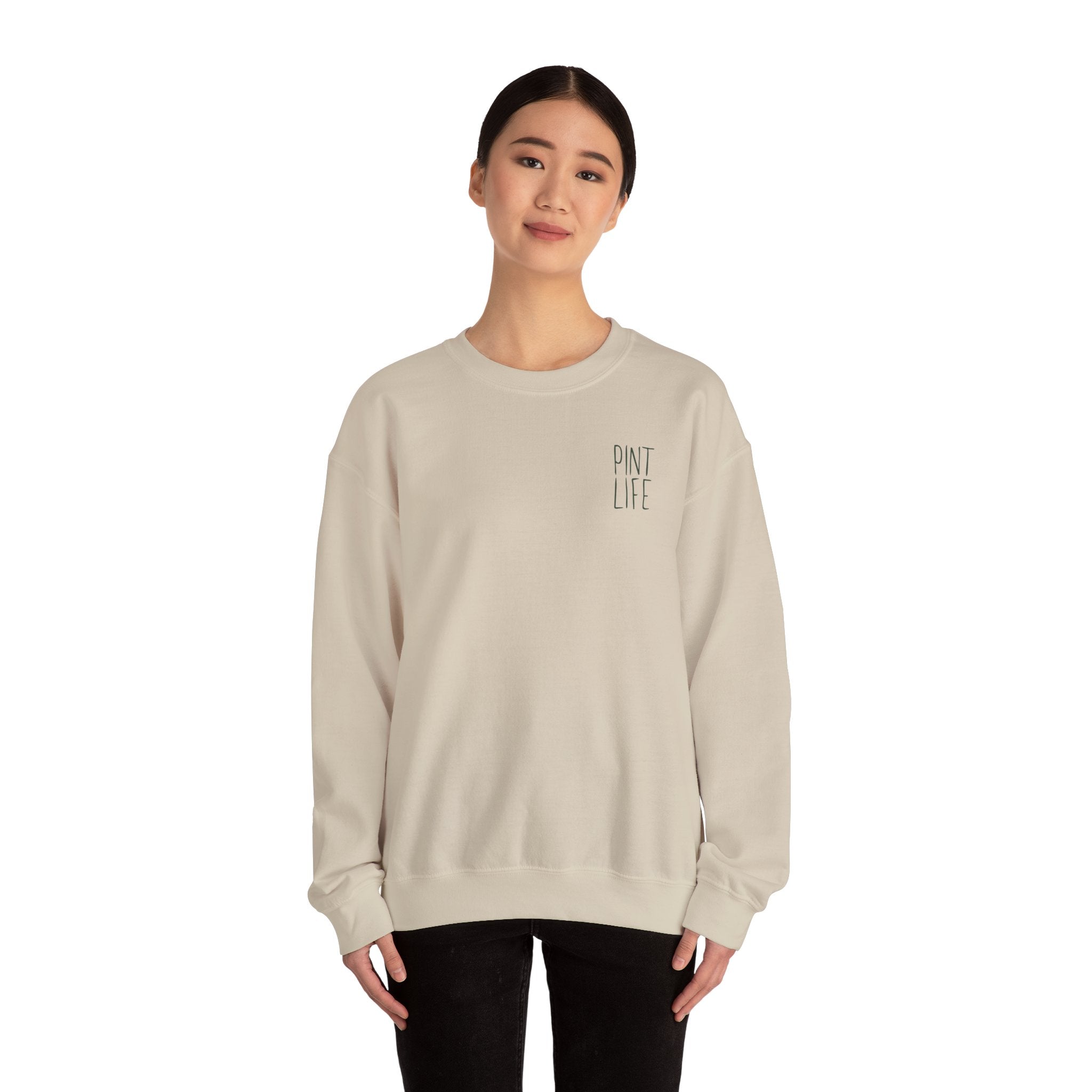 Crewneck Sweatshirt — Pint Life Surf & Sunset Graphic