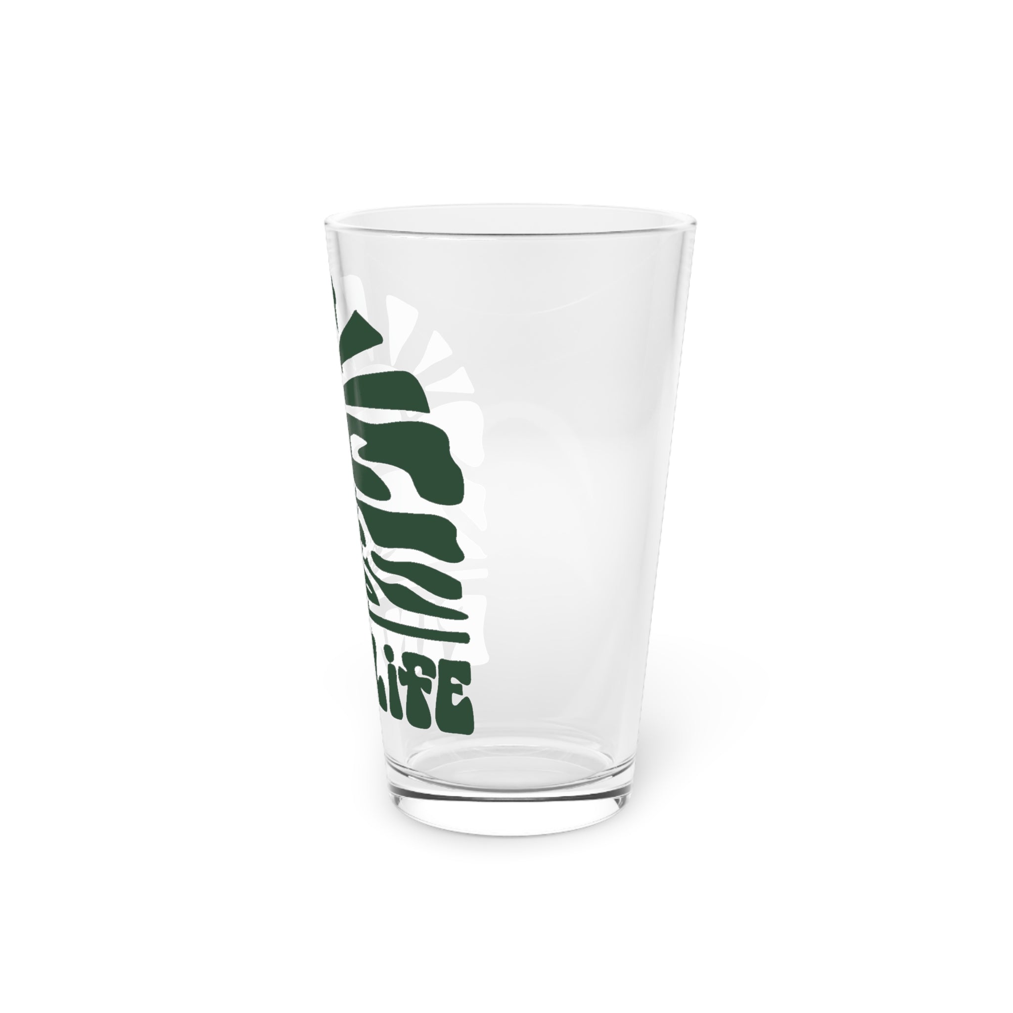 Pint Glass – 'Pint Life' Retro Surf Sun Beer Glass (16 oz)