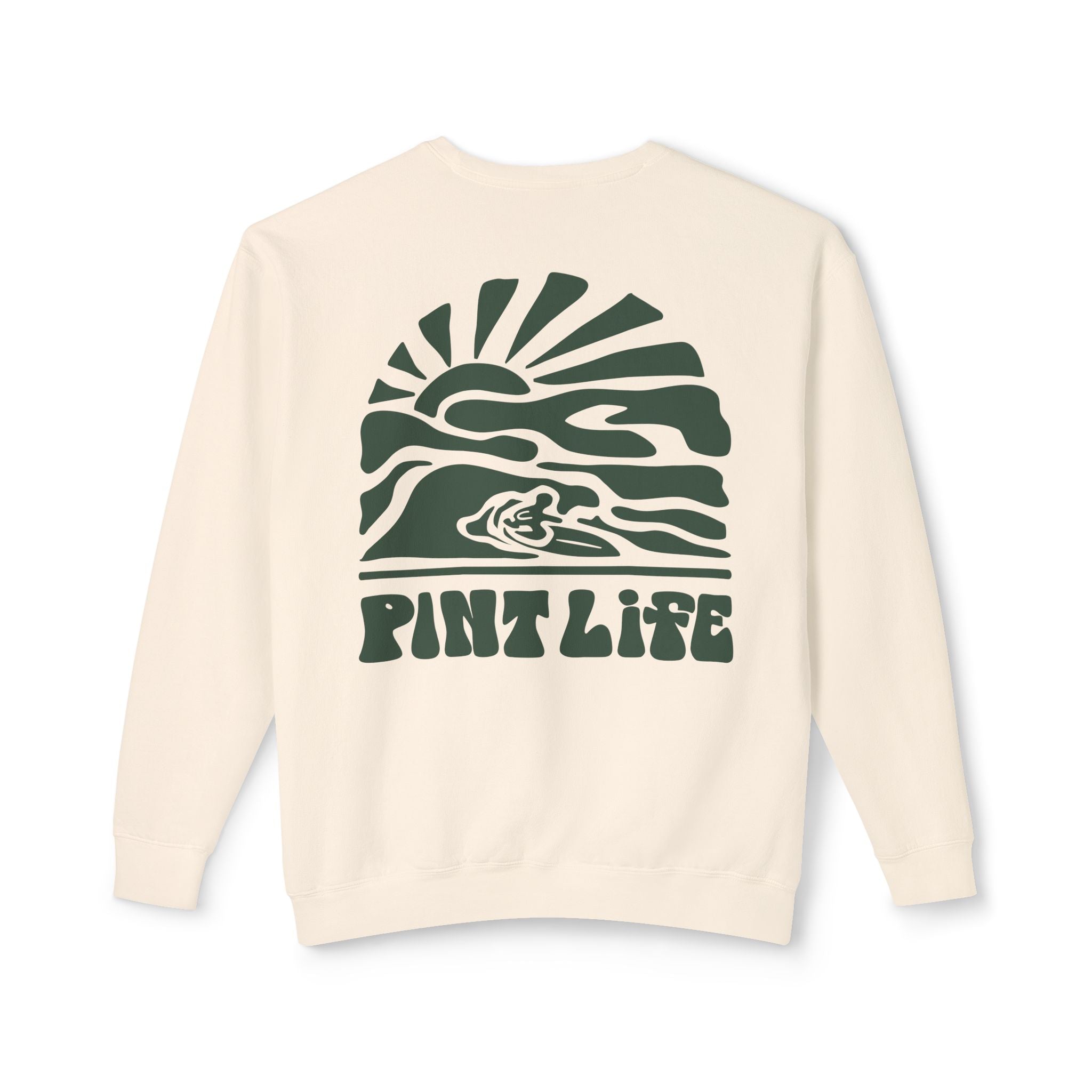 Pint Life Retro Surf Sun Crewneck Sweatshirt