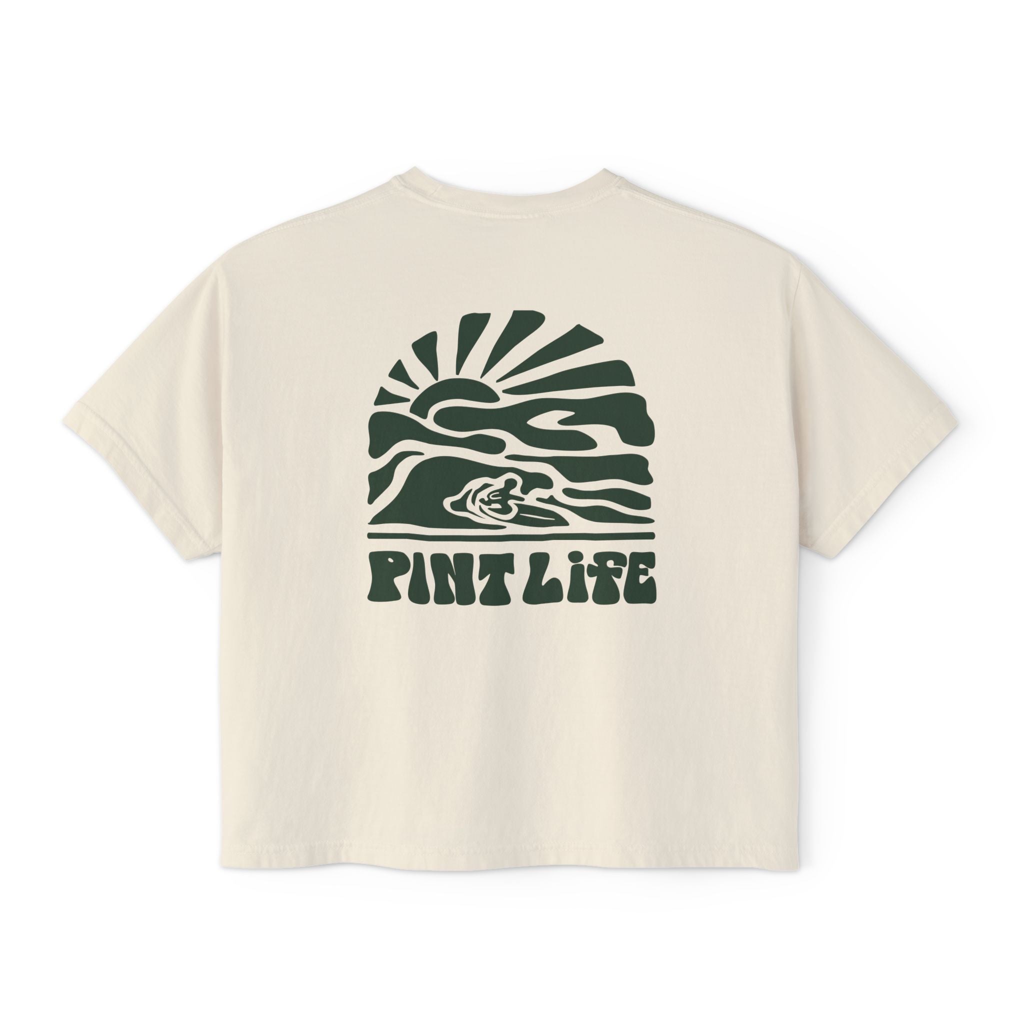 Retro Surf Sun - Women's Boxy Pint Life Tee